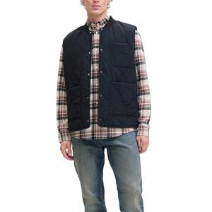 Factory-Direct Custom Logo Casual Hooded Canvas Puffer <b>Vest</b> Windproof Warm Lightweight Jacket Water-Resistant Customized - Product Image 1