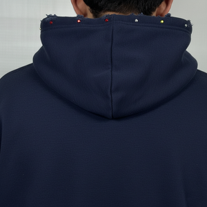 เสื้อฮู้ดดี้ผู้ชายผ้าฝ้าย 100% แบบใหม่ขายส่งจากโรงงานโดยตรง ออกแบบเองได้ สวมใส่สบายในฤดูหนาว ทรงโอเวอร์ไซส์ สีพื้น เรียบง่าย - Product Image 5