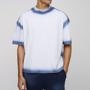 เสื้อยืดโอเวอร์ไซส์สำหรับผู้ชายเสื้อโอเวอร์ไซส์ผ้าคอตตอน250 100% บ็อกซี่ฟิตเนส GSM - Product Image 1