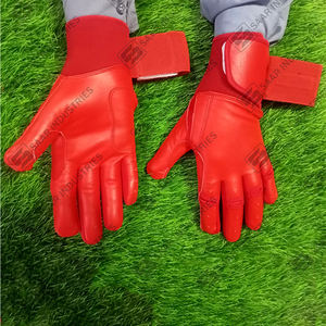 Guantes de bateo de béisbol y softbol personalizados de alta calidad, cómodos, ligeros, duraderos, transpirables, de poliéster/algodón, puño largo - Product Image 3