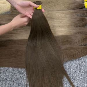 ผมต่อเวียดนามแท้ 100% คุณภาพสูง ขายส่งแบบม้วน  ทอสองชั้น  ตรง สีน้ำตาล ย้อมสี  ยี่ห้อ VQ Hair - Product Image 1