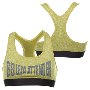 Customizable Women's Plus Size Seamless High <b>Support</b> Sports Bra Breathable Fabric Solid Color Lightweight Sexy Running - Product Image 3
