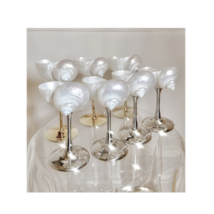 Boissons de plage artisanales: vin de coquille de conque, martini, gobelet, tasse en verre à cocktail verres à pied pour anniversaire de mariage - Product Image 5