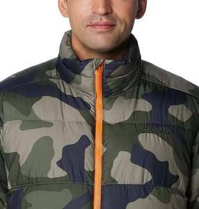 Chaqueta de Invierno para Hombre con Logotipo Personalizado, Color Camuflaje, Manga Larga, Impermeable, Cortavientos, Cuello Alto, Hecha de Lona, Estilo Urbano - Product Image 3