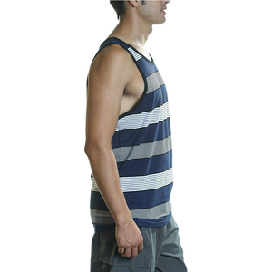 Sleeveless Sportswear <b>Men</b> Stringer Tank Top Polyester <b>Singlet</b> Workout Fitness Gym High Neck Tank Top - Product Image 5