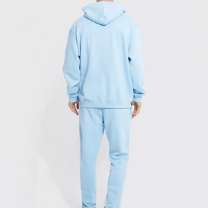 Survêtement décontracté à capuche pour homme en coton 2025, OEM ODM, nouveau design, respirant, écologique, séchage rapide, fermeture éclair - Product Image 2