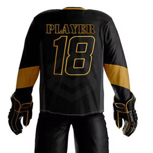Tenues de hockey sur glace professionnelles de haute qualité pour hommes, 100% polyester, respirantes et écologiques, personnalisables - Product Image 6