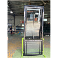 Ventanas de toldo de diseño de rejillas francesas de aluminio para construcción de viviendas