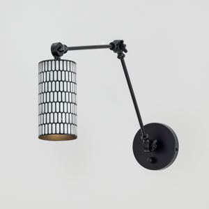 The Shaka 1-Light Swing Arm Wall <b>Sconce</b> is a striking, sculptural <b>lighting</b> fixture from the Shaka Collection by Maxim <b>Lighting</b> - Product Image 3