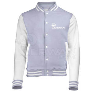 Vestes pour hommes Nouvelle arrivée Respirant Coton Polyester Letterman Style Hiver Col Montant Street Style en vente - Product Image 1