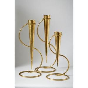 Lujoso portavelas de latón con diseños grabados a mano y atractivo antiguo pulido para decoradores de eventos profesionales - Product Image 3