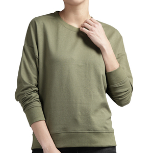 Sweat-shirts en molleton à col rond pour femmes, très vendus, confortables, respirants, avec logo sur le devant, de haute qualité - Product Image 2