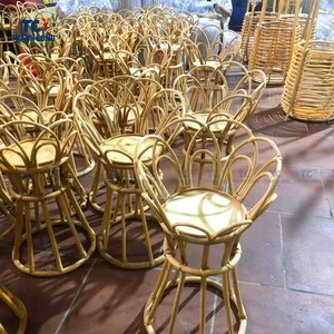 MESA DE RATÁN hecha a mano con incrustaciones de fregona, muebles artesanales de Vietnam para decoración de sala de estar de Ramadán, Idea de regalo Eid Diwali - Product Image 4