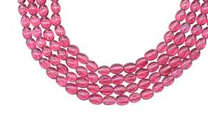 ลูกปัดอัญมณีรูปวงรีเรียบสีชมพูธรรมชาติลูกปัดพลอยทัวร์มาลีน6มม. ลูกปัดขัดแบบหลวมสำหรับทำเครื่องประดับราคาพิเศษ - Product Image 6