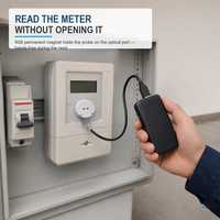 Alat Pengujian Inframerah ZPMETER IEC 62056-21 DLMS Pengumpul Data Pembacaan Meter Inframerah Probe Optik USB untuk Sistem AMR