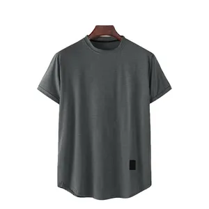 Camiseta 100% algodão 100% masculina lisa, camiseta personalizada de 220 gramas para jovens, de alta qualidade, em branco, em todo o lote