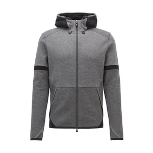 Customized Unisex <b>Matching</b> Lightweight Comfortable 100% Cotton Solid Spring Two Piece <b>Jogger</b> Trendy Zipper Tracksuits <b>Set</b> Winter - Product Image 3