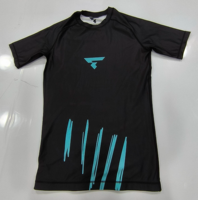 Livraison directe Combat NoGi Mma Perform Compress T-Shirt Hommes Bjj Gi Jiu Jitsu Rashguard à manches courtes personnalisé Vente en gros RashGuard