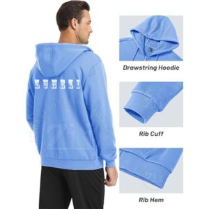 Sweat-shirts à capuche en molleton brodés, couleur unie, personnalisables, 100% coton, unisexe, de haute qualité, pull à capuche - Product Image 4