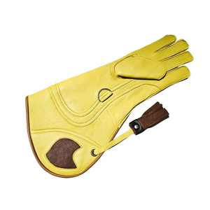Gants de fauconnerie en cuir véritable de qualité supérieure, fabriqués par un fabricant de premier plan, pour la manipulation des oiseaux, nouvelle arrivée, gants de fauconnerie haut de gamme. - Product Image 2