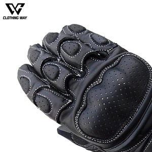Gants de moto en cuir, chauds, rembourrés, isolés, respirants, compatibles avec les écrans tactiles, personnalisables, vente en gros - Product Image 5
