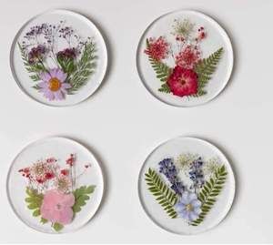 แผ่นรองแก้วและแผ่นรองแก้วทำจากเรซินอีพ็อกซี่ทรงสี่เหลี่ยมหรูหรา - Product Image 4