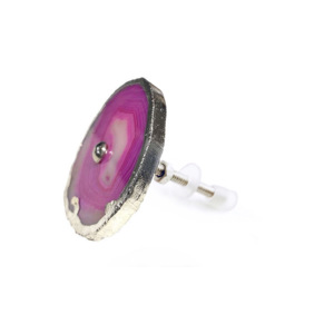 ลูกบิดตู้อาเกต DIY แบบเรียบง่ายสีชมพูแบบมือจับลิ้นชักสำหรับห้องนอน - Product Image 2