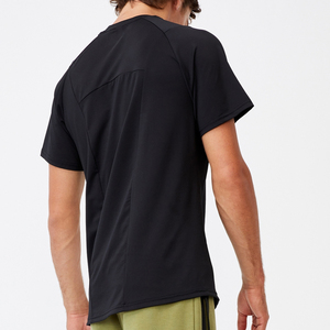 T-shirt personnalisé en coton 100% avec logo imprimé sur mesure, vente en gros, unisexe, homme, t-shirt uni à manches longues personnalisé - Product Image 3