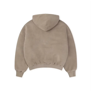 Sweat à capuche vintage épais et épais avec lavage de pierre surdimensionné pull en éponge française 500 g/m² sweats à capuche lavés à l'acide pour hommes - Product Image 2