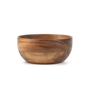 Premium Handcrafted Customizable Wooden Salad <b>Serving</b> <b>Bowl</b> Classic Eco-Friendly Acacia Wood Disposable Dishwasher Safe <b>Large</b> - Product Image 3