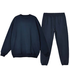 baggy pants sweatsuits sweatpants Men Tracksuits Sweatsuits Fleece Jogging Jogger Pants Sweatpants and <b>Hoodie</b> Set - Product Image 3