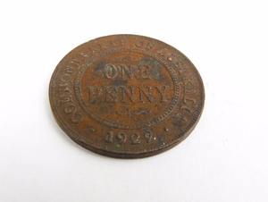 Rare pièce ancienne australienne 1915 H One Penny - Product Image 6