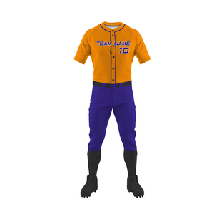 Tenue d'équipe de baseball haut de gamme, uniforme de baseball léger pour l'entraînement, uniforme de baseball pour la compétition sportive, uniforme de baseball pour la ligue athlétique - Product Image 2