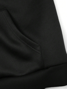 Ensemble sweat-shirt et pantalon de survêtement évasé à double taille pour homme, prix bas, avec logo, design empilé, pour l'hiver - Product Image 6