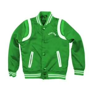 <b>Plus</b> <b>Size</b> Men's Winter Custom Varsity <b>Jacket</b> with Front Logo Wool Blend Canvas Wholesale - Product Image 1