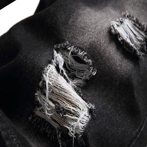 Shorts en jean décontractés en coton 100% de style streetwear d'été en gros, fermeture éclair, logo personnalisé, denim uni de qualité supérieure, livraison rapide - Product Image 5