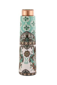 Bouteille en cuivre imprimée pour le bureau et la maison, bouteille ayurvédique en cuivre, design de bouteille d'eau en cuivre pur, étanche - Product Image 6