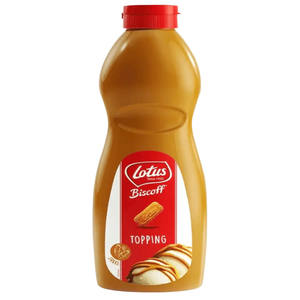 Salsa para Cubrir Lotus Biscoff 1 kg, Venta al por Mayor, Crema para Postres, Helados, Panqueques, Waffles, Suministros para Cafeterías, Sabor Original - Product Image 1