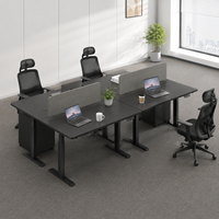 Cadre de bureau assis-debout motorisé à double moteur, base de table électrique réglable en hauteur, mécanisme de levage pour bureau