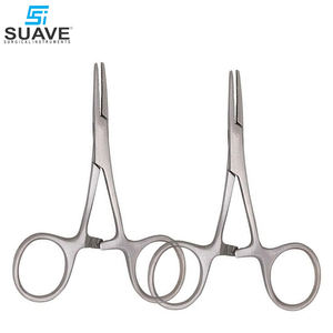 คีมผ่าตัดสแตนเลส90มม. 4นิ้วทรงตรงพิมพ์โลโก้ที่กำหนดเอง - Product Image 1