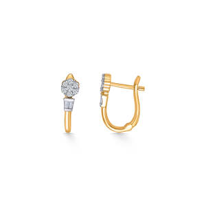 14k Gold <b>Pearl</b> Stud <b>Earrings</b> with Rhodium Plated <b>Diamond</b> Hoops-GIA Certified Trendy Jewelry - Product Image 3