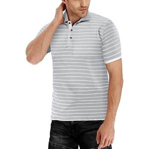 Polos décontracté Slim Fit basique conçu coton américain revers décontracté Simple semi-fermeture éclair à la mode marque haut à manches courtes - Product Image 3