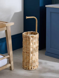 New collection of bathroom <b>accessories</b> from Vietnam, handicraft <b>toilet</b> paper holder basket for natural bathroom decor. - Product Image 3