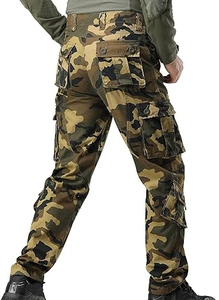 Pantalones Cargo Tácticos Personalizados OEM para Senderismo al Aire Libre, Estilo Softshell, Corte Recto, Holgados, Anchos, Impermeables, Resistentes al Viento y Ligeros - Product Image 3