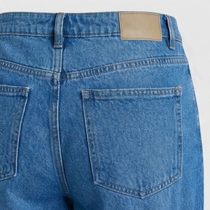 Pantalones Vaqueros Rectos para Mujer, Casuales, Lavables, Transpirables, con Bolsillos, Servicio OEM, Impermeables, Moda Urbana - Product Image 5