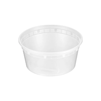 ProTakeOut [13 Oz] Contenants alimentaires robustes en PP avec couvercles, 50 ensembles, compatibles micro-ondes et congélateur, durables, anti-fuites, 4.63x2.17 8/7 TI/HI