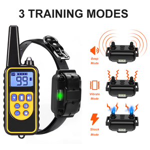Collar de entrenamiento para mascotas, recargable, eléctrico, electrónico, vibración, voz, ladrido, perro - Product Image 2