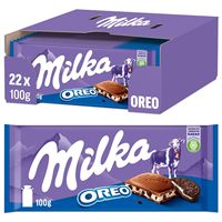 Chocolat Oreo MILKA à texture croustillante, bon marché et très demandé, emballage boîte de 100g pour l'exportation