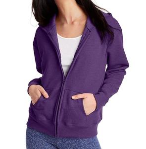 OEM personalizado logotipo pesado grueso 100% algodón polar cremallera completa mujer Sudadera con capucha hombro caído prendas de vestir exteriores deportes Casual mujer Sudadera con capucha - Product Image 5