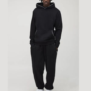 Fabricant en gros de survêtements pour hommes 450GSM 100% coton Logo imprimé DTF personnalisé streetwear survêtement pour hommes - Product Image 1